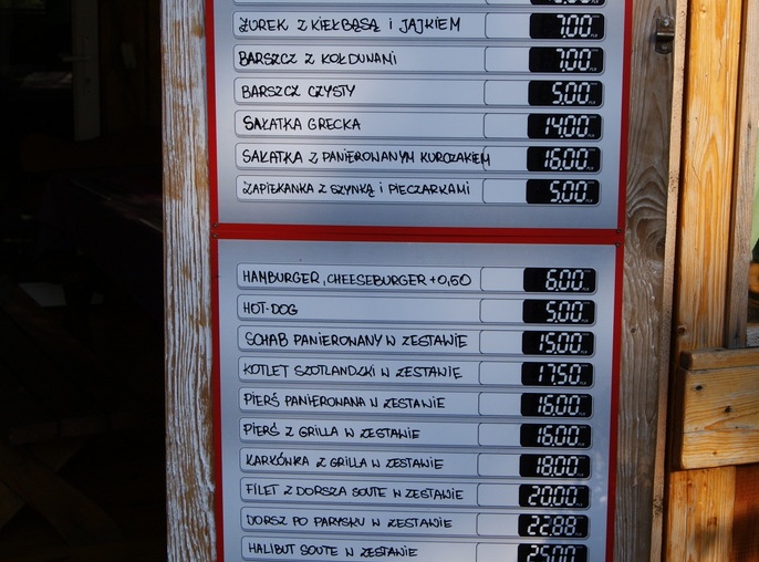 Bar "Pod Samowarem", koło kempingu Władysławowo